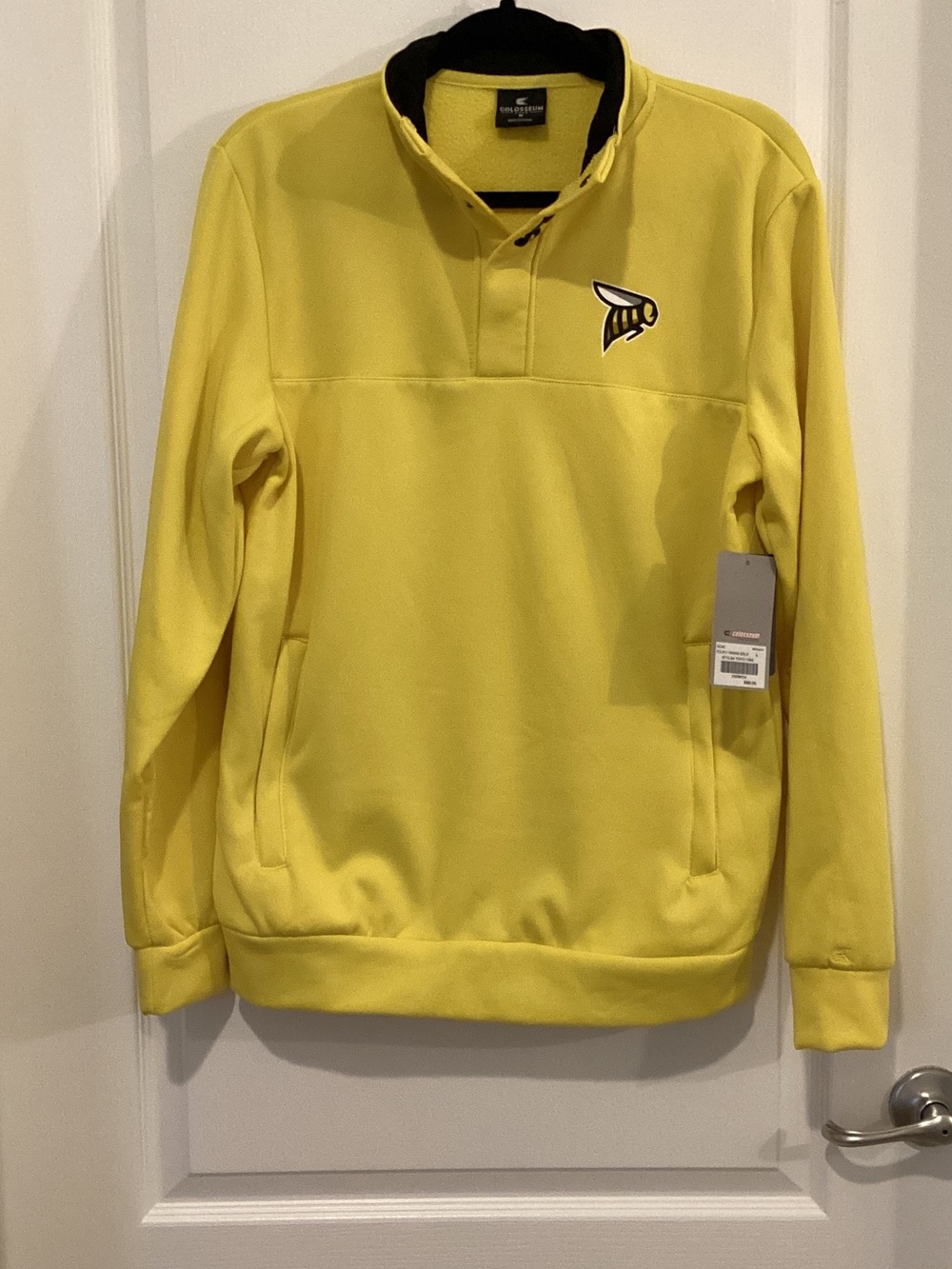 Colosseum Men's Bright Yellow Zip-Up Fleece Pullover
